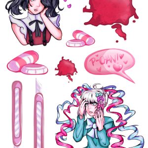 sheet_nso Needy Girl Overdose Sticker Sheet (Holo)