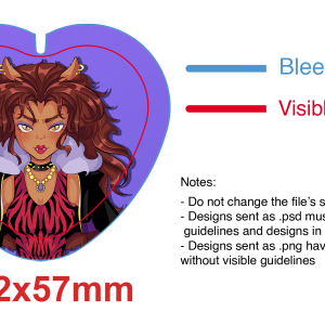 ClaWdeenB Clawdeen Wolf Heart Button