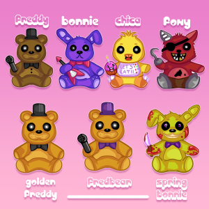 fnaf1stickerspost FNaF Collection Stickers