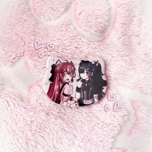 Deadly Yamikawa Catgirls Cat Button
